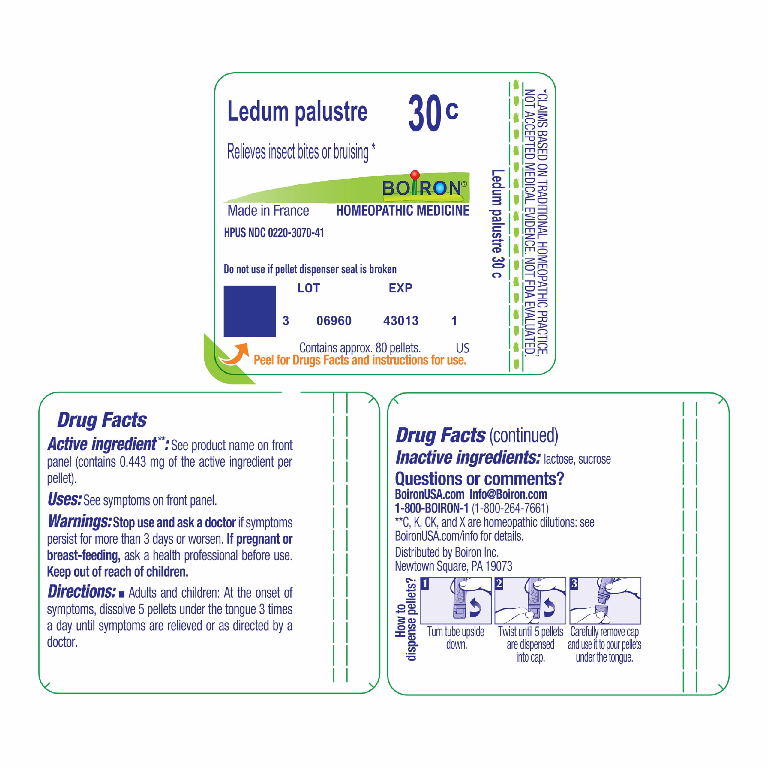 Boiron Ledum Palustre compatible con otros tratamientos sin interacciones