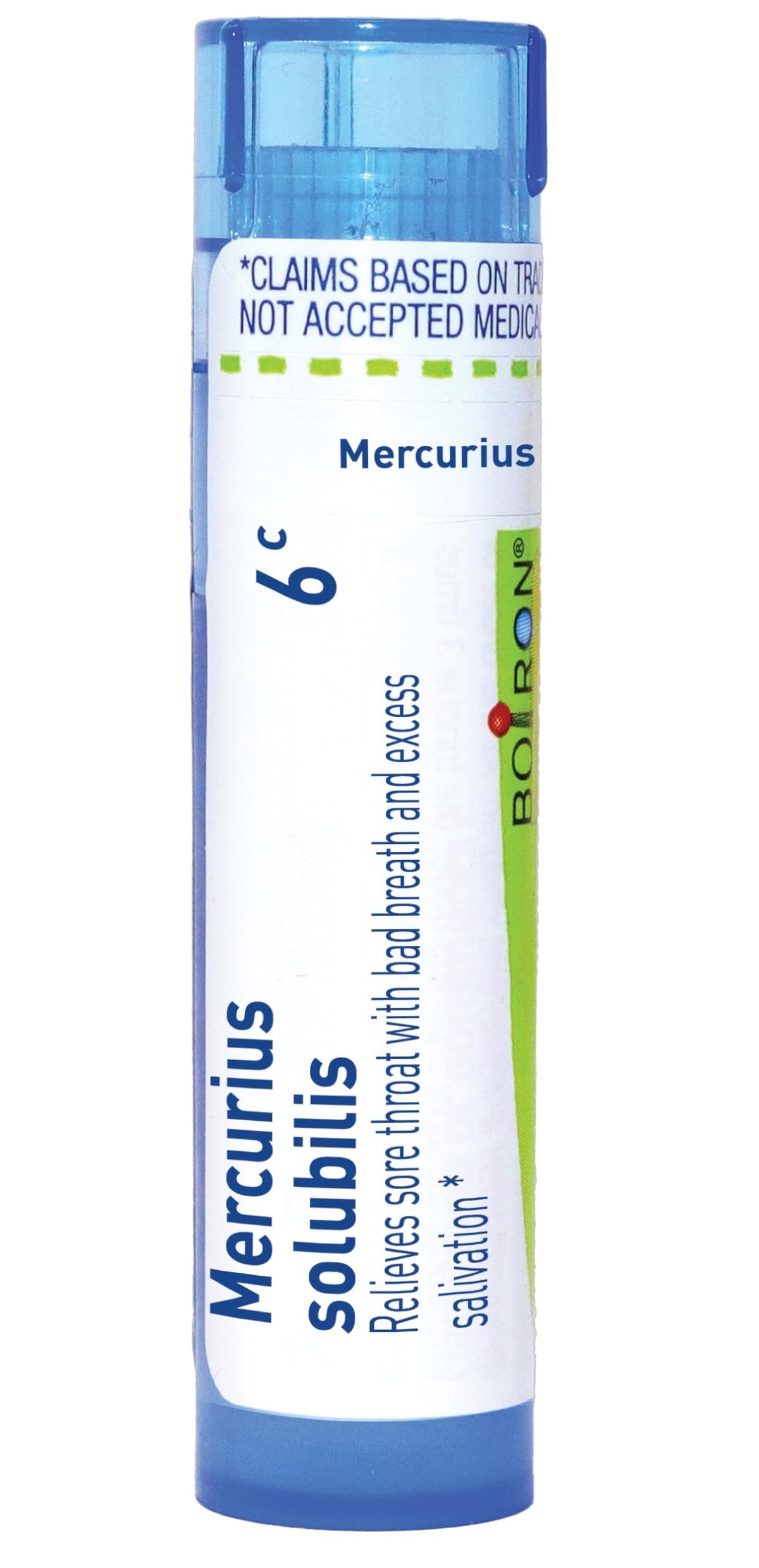 Boiron Mercurius Solubilis, pellets en dispensador, perfecto para llevar.