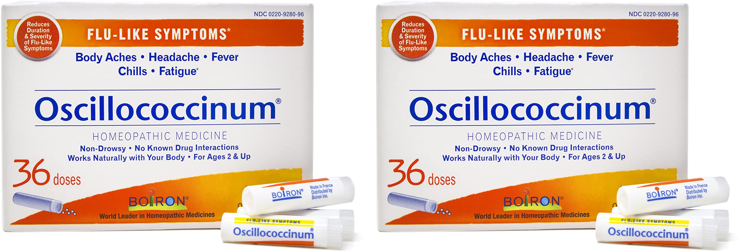 Boiron Oscillococcinum apto para niños desde 2 años.