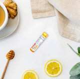 Boiron SinusCalm Pellets se disuelven bajo la lengua sin agua.