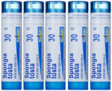 Boiron Spongia Tosta 30C: pellets que se disuelven rápido para tomar al primer síntoma.