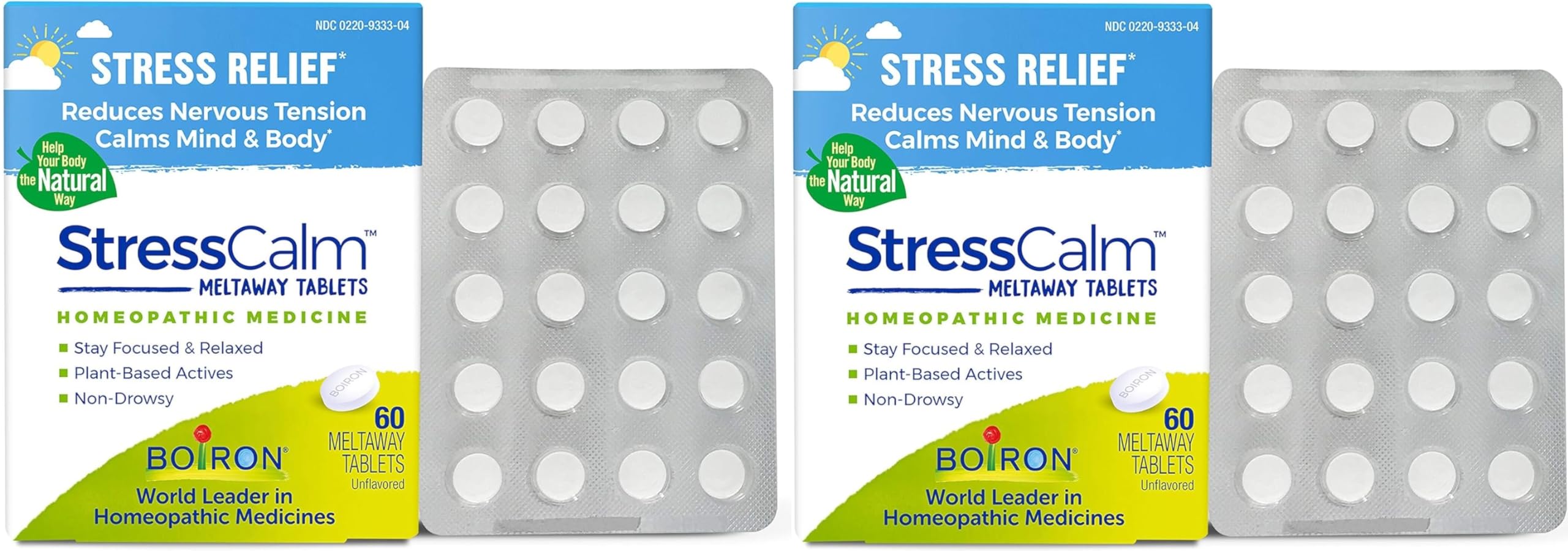 Boiron StressCalm, pack de dos unidades para manejo del estrés diario