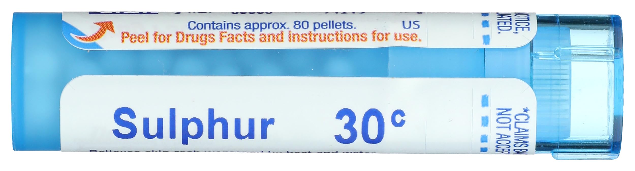 Boiron Sulphur 30C, uso en casa para rituales de cuidado personal.