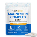 BOIUOITI magnesio 8 en 1: botella de cápsulas para descanso y energía diaria