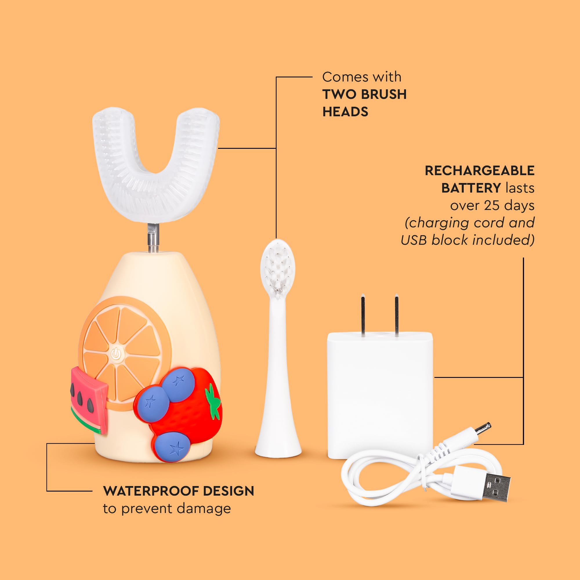 Boka cabezal en U con silicona apta para alimentos, limpieza suave.