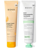 Pasta dental Boka nano hidroxiapatita Ela Mint en envase, sabor refrescante para el aliento.