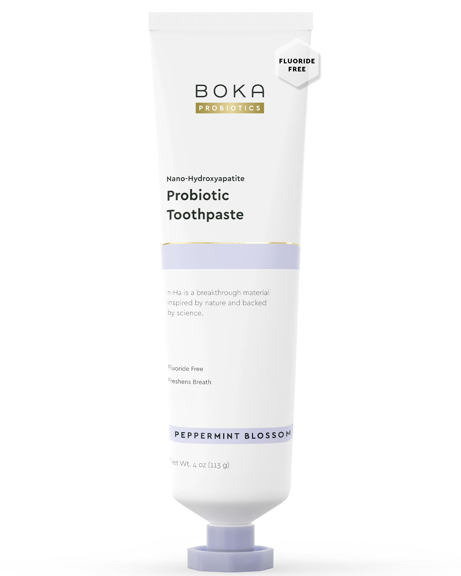 Pasta dental Boka con empaque práctico para uso diario seguro.