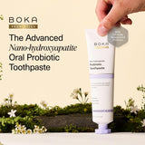 Pasta dental Boka, textura suave para una limpieza eficiente.