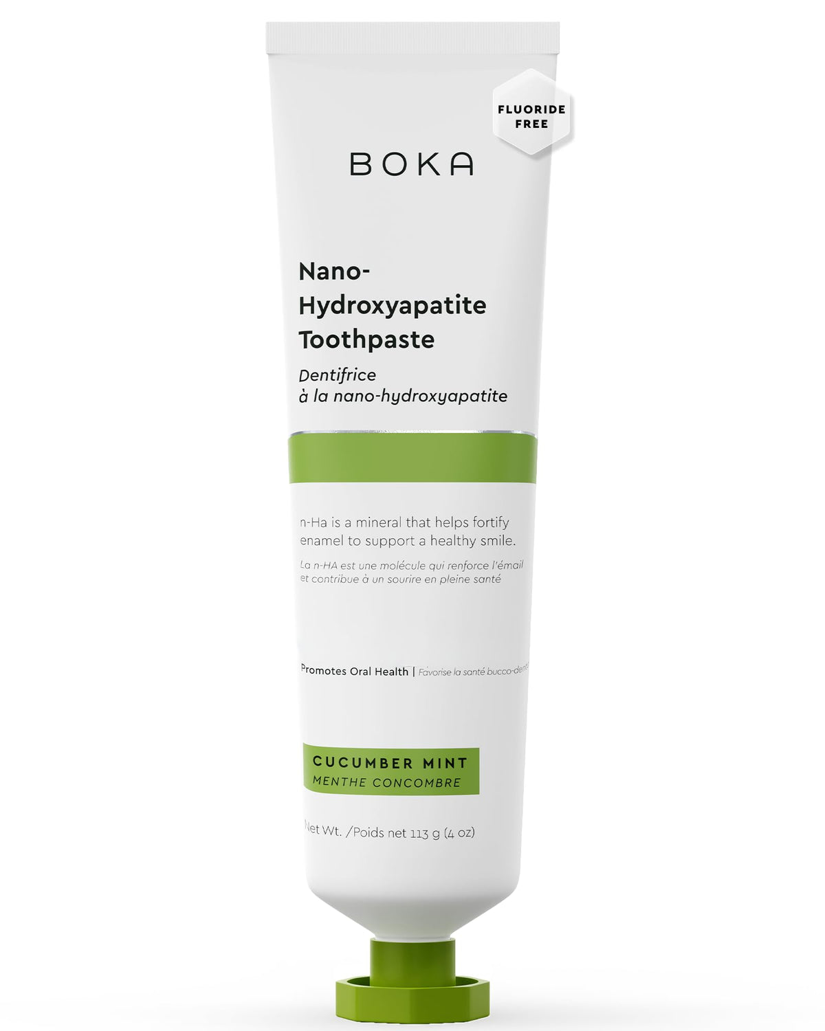 Pasta Boka con nano-hidroxiapatita para cuidado diario del esmalte.