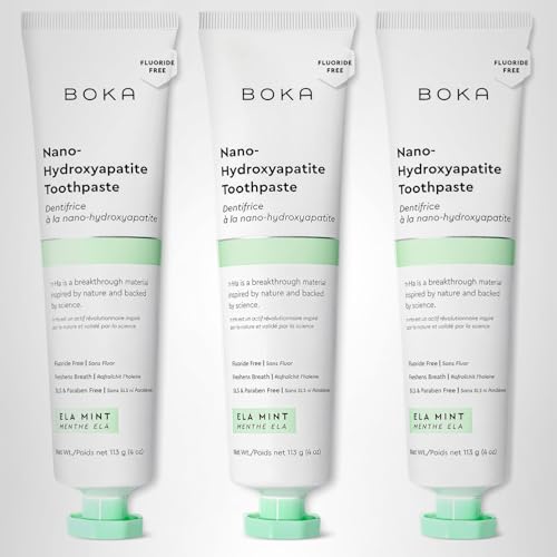 Boka pasta dental con fórmula n-Ha y sin colorantes.