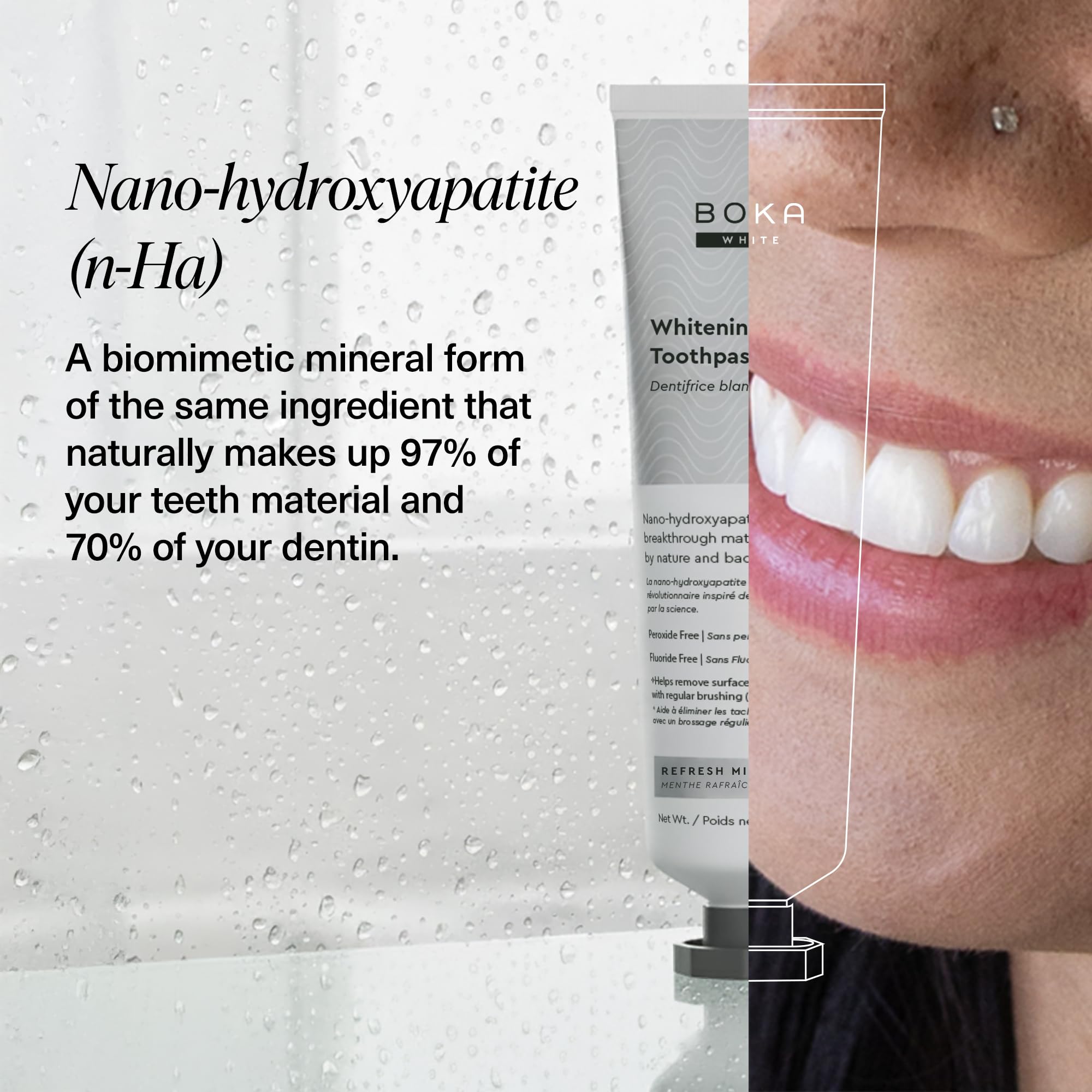 Pasta Boka para dientes sensibles, experiencia suave y calmante
