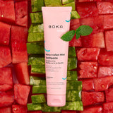 Pasta Boka nano-hidroxiapatita sabor sandía menta para bocas jóvenes frescas y agradables