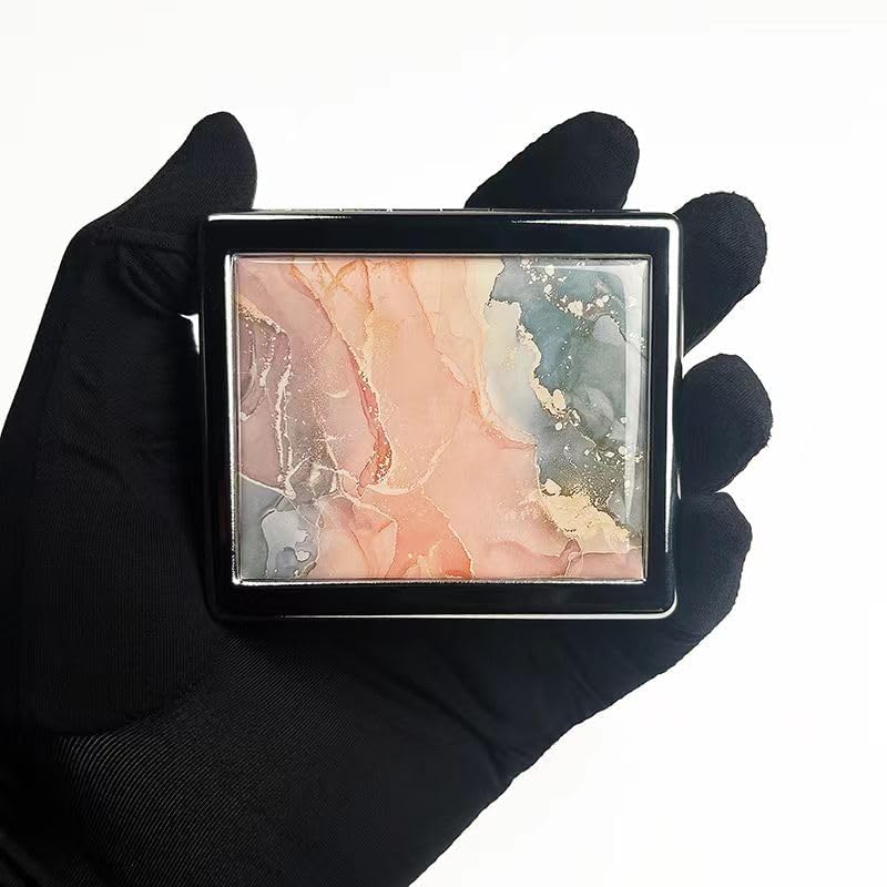 BOKAAW Marbel Stone con espejo interior en la tapa, útil para revisar dosis discretamente.