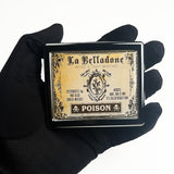 BOKAAW Vintage Poison: tapa con espejo interior para verificación rápida