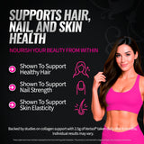 Bold Buns Creatine favorece cabello, uñas y piel saludables.