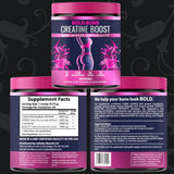 Bold Buns Creatine uso diario para estilo de vida activo.