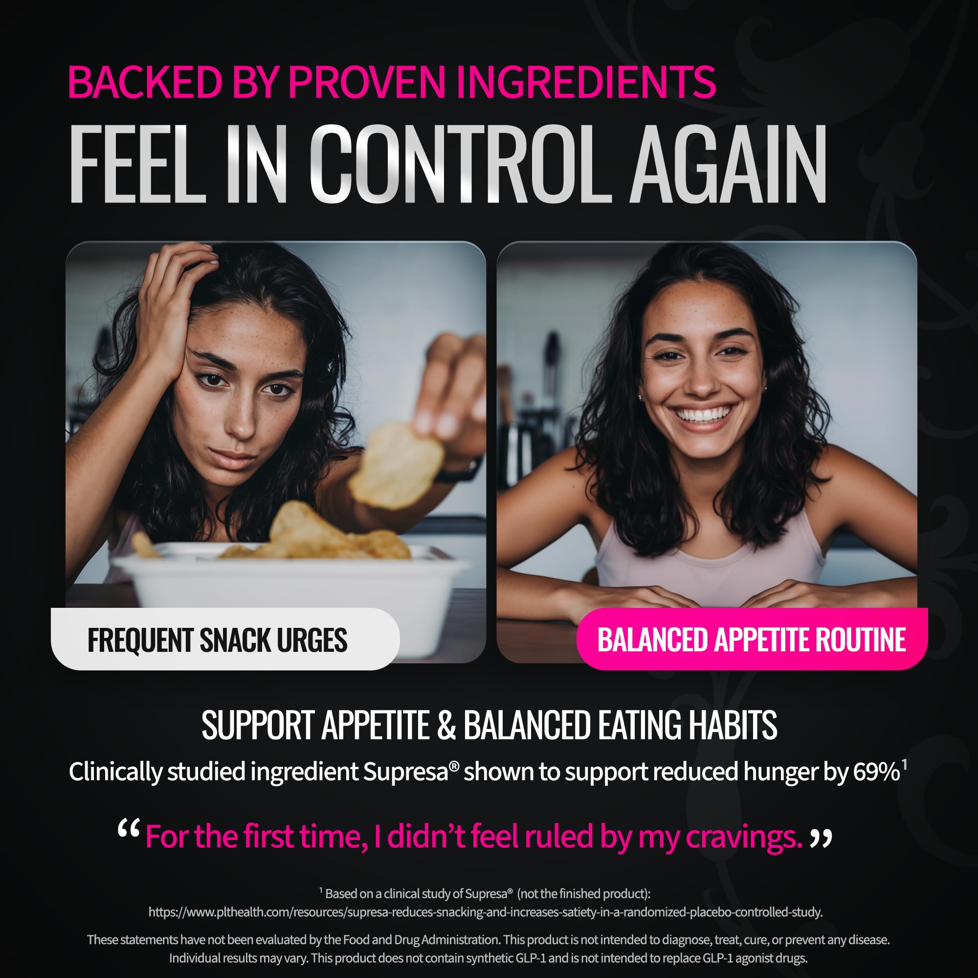 Bold Buns GLP Trigger: etiqueta frontal destacando la fórmula para mujeres