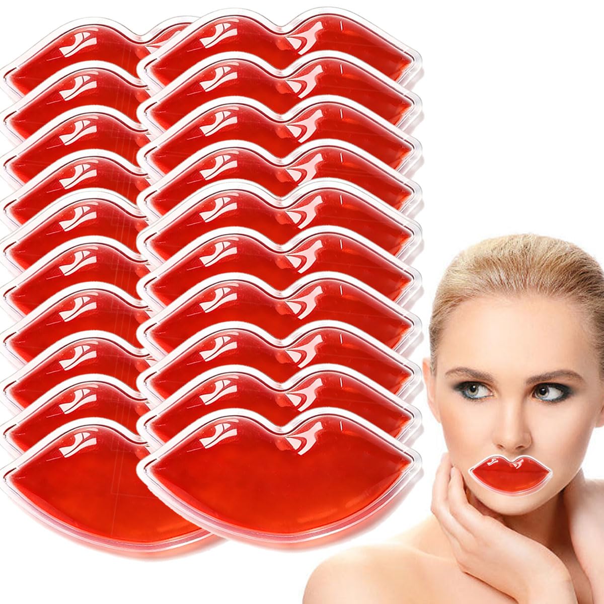 Pack de hielo labial: labios en frío, alivio refrescante tras tratamientos cosméticos.