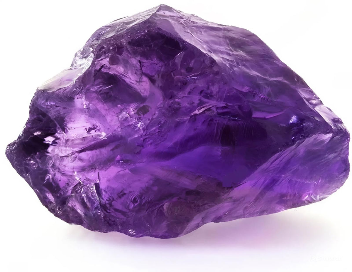 Bombay Crystals Export Amatista Cruda Grande, color profundo, ideal para meditación tranquila