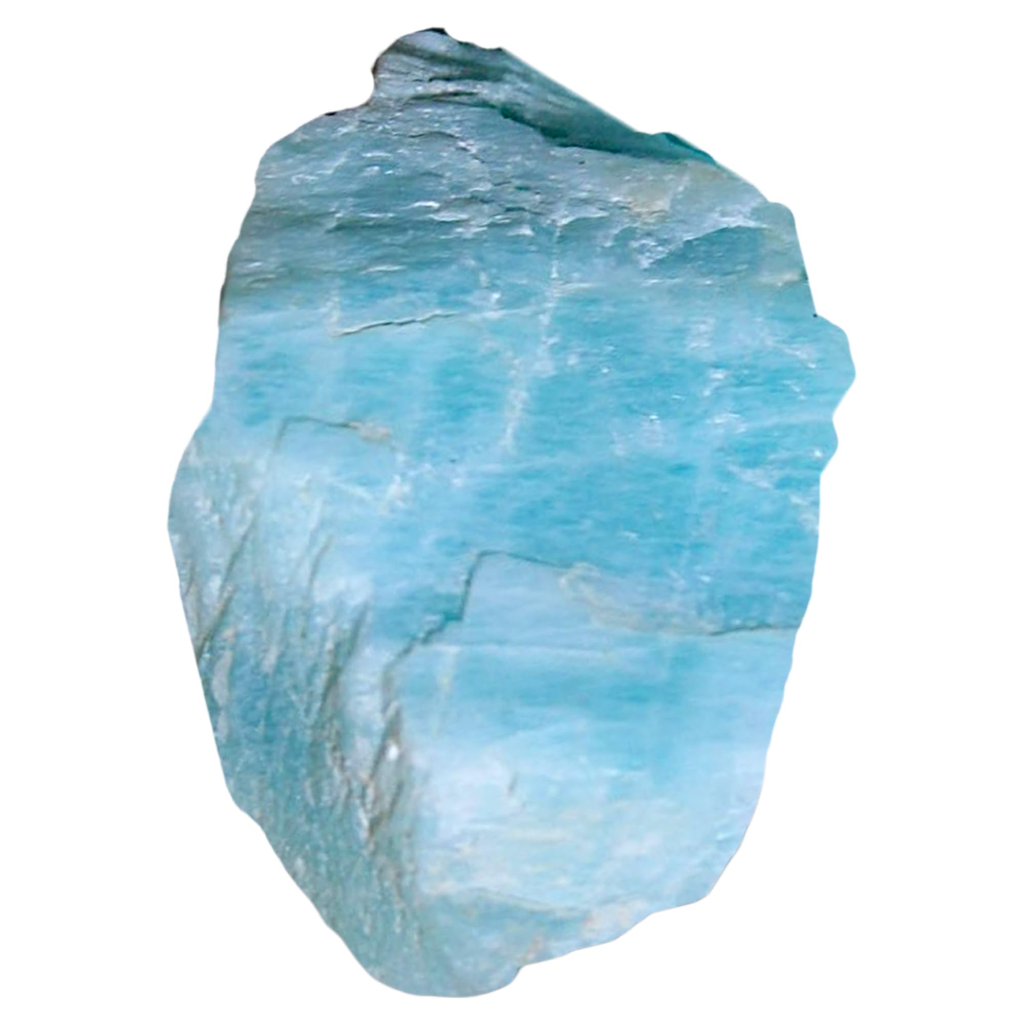Bombay Crystals Export Amazonita cruda: energía calmante para meditación y claridad emocional.