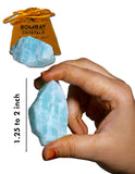 Bombay Crystals Export Amazonita cruda, pieza única con texturas naturales para coleccionistas.