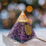 Energía para Reiki y enfoque, pirámide Bombay Crystals Export