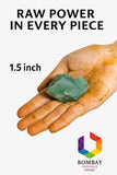 Piedras Crudas de Jade Verde – Grande (1,25–2,0 pulgadas) | Suerte, Prosperidad, Meditación | Bombay Crystals Export