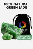 Piedras Crudas de Jade Verde – Grande (1,25–2,0 pulgadas) | Suerte, Prosperidad, Meditación | Bombay Crystals Export