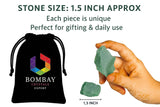 Piedras Crudas de Jade Verde – Grande (1,25–2,0 pulgadas) | Suerte, Prosperidad, Meditación | Bombay Crystals Export