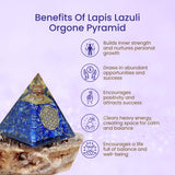 Materiales premium: lapislázuli natural, cobre y resina en orgonita artesanal.