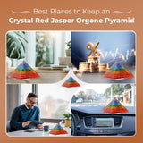 Bombay Crystals Export – pirámide orgonita decorativa que mejora el ambiente.