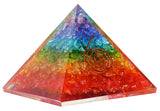 Bombay Crystals Export – pirámide orgonita siete chakras para equilibrio energético.