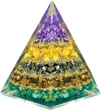 BOMBAY CRYSTALS EXPORT: pirámide imán dinero con aventurina verde para buena suerte y oportunidades.