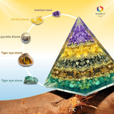 BOMBAY CRYSTALS EXPORT: pirámide imán dinero con citrina para oportunidades y crecimiento financiero.