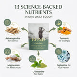 Ashwaganda en BOND Cycle Care para apoyo al estrés y al equilibrio.