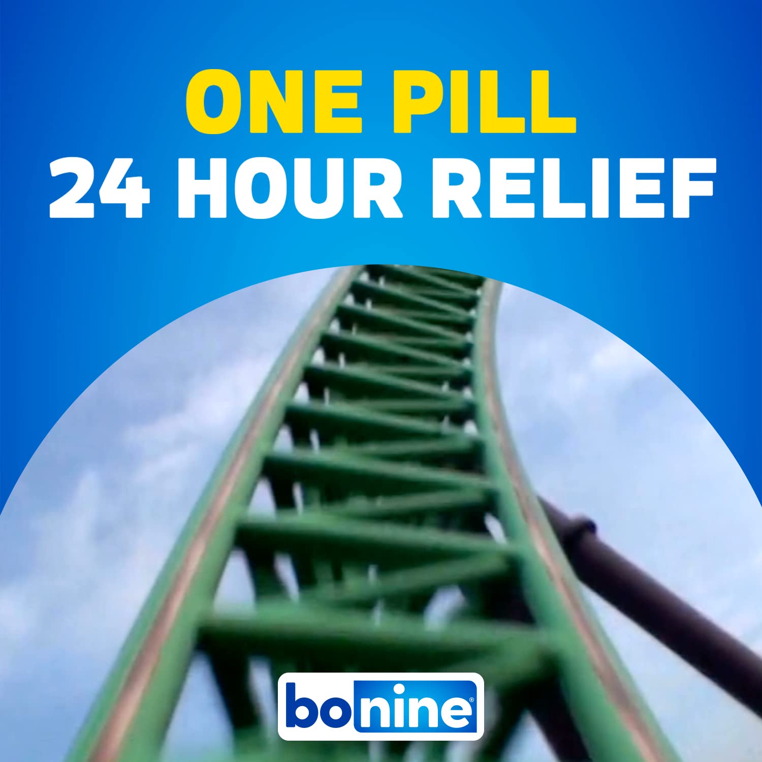 Bonine masticables frambuesa, tableta en primer plano para tomar sin agua.