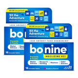 Bonine tabletas sabor frambuesa: alivio práctico para mareo al viajar sin agua