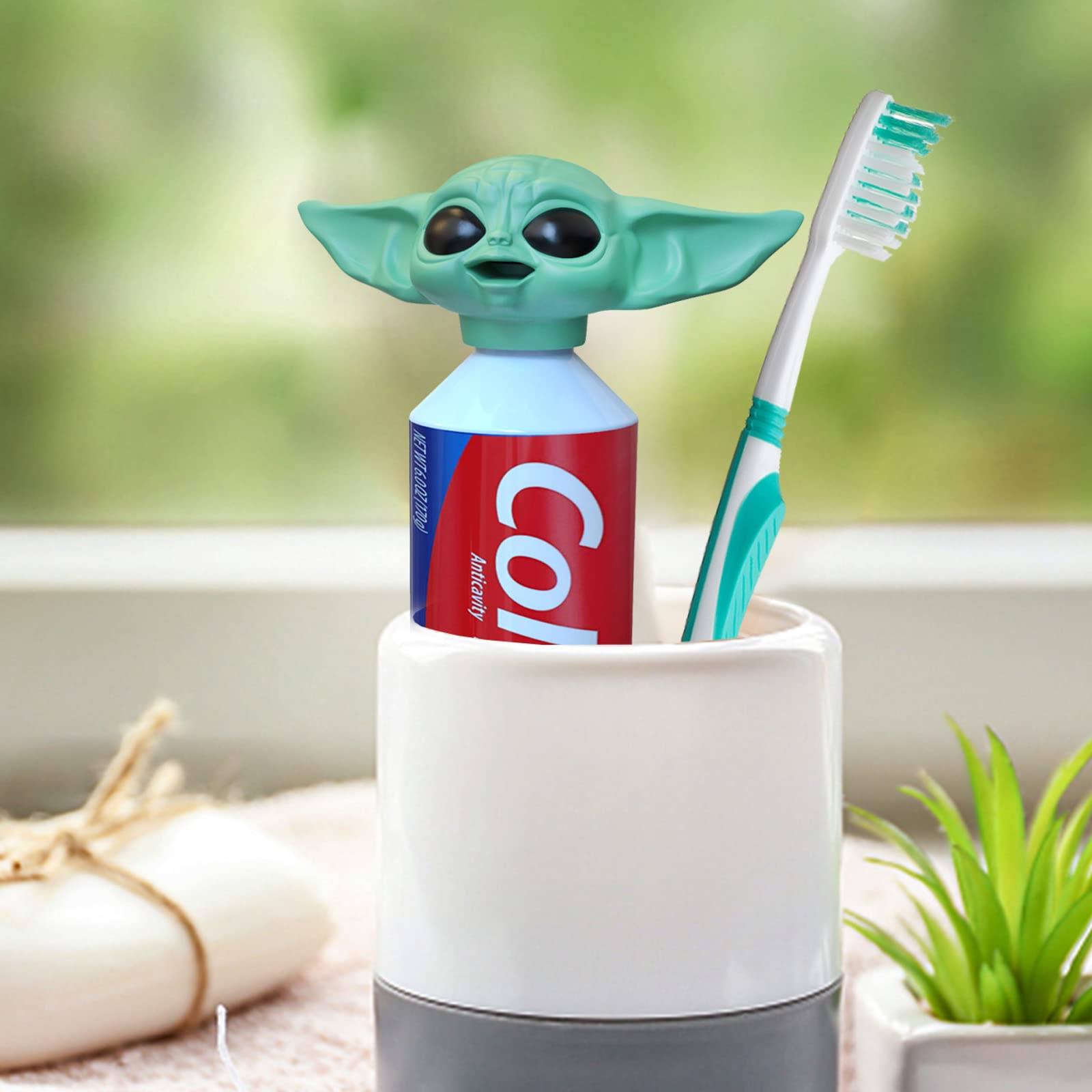 BonneChance tapa de pasta Yoda, compatible con varias marcas para mayor versatilidad.