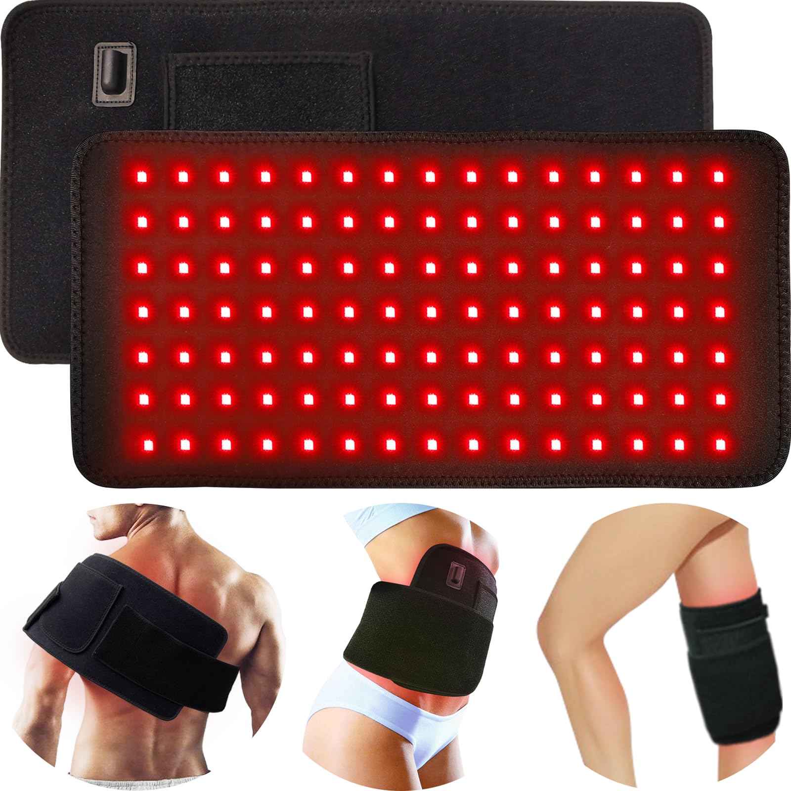 bonodave almohadilla de luz roja con calentamiento, para relajación muscular en casa