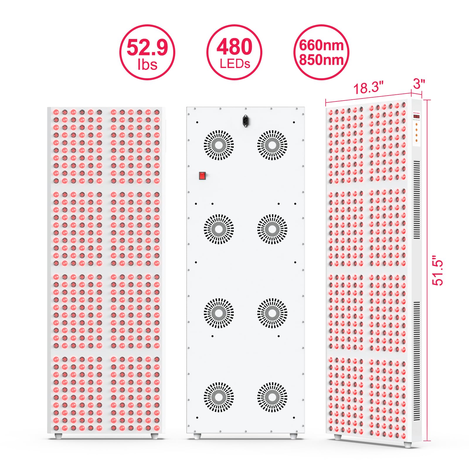 Diodos bontanny 480 doble-chip con irradiancia de 120 mW/cm² a 15 cm