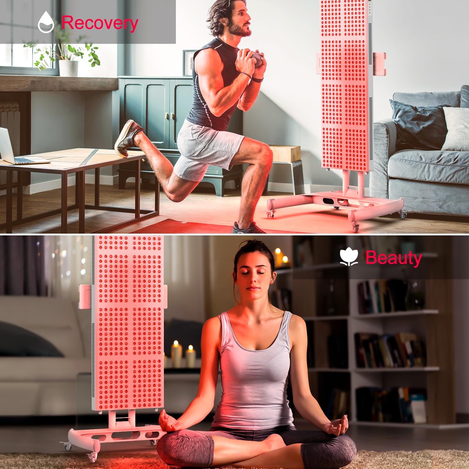 Panel bontanny con temporizador y 3 modos para terapia personalizada