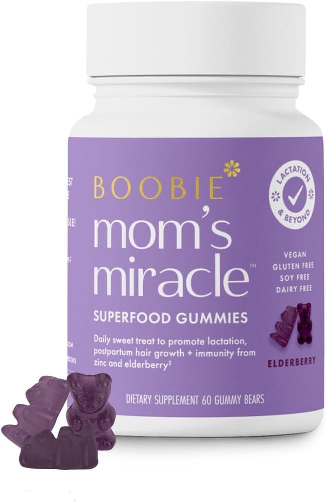 Boobie Bears gomitas lactancia en empaque de 60 para apoyar la lactancia