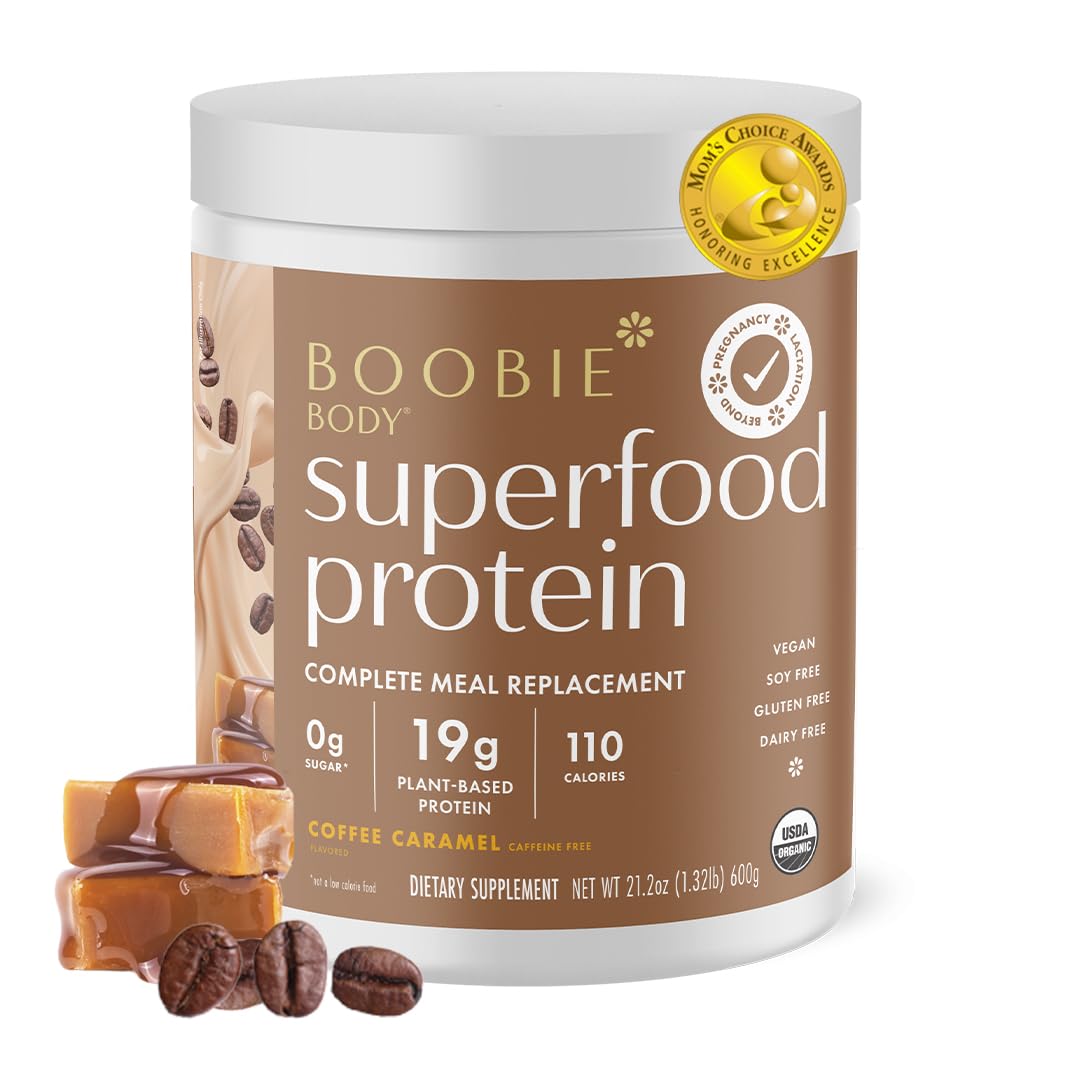Boobie Body envase Café Caramelo, proteína vegetal para energía diaria