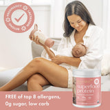 Etiqueta orgánica de Boobie Body, confianza en ingredientes naturales.