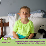Boogie Chest Rub Stick, textura cerosa suave para una aplicación precisa.