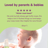 Boogie inhalador nasal Micro-Mist, solución salina isotónica, libre de fármacos.