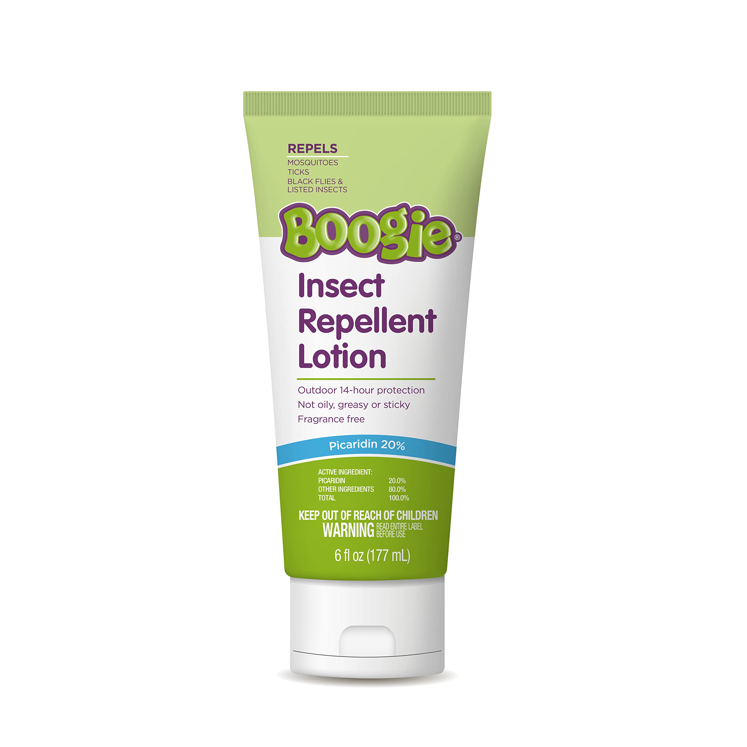 Boogie loción repelente en bote: protección amplia para la familia.