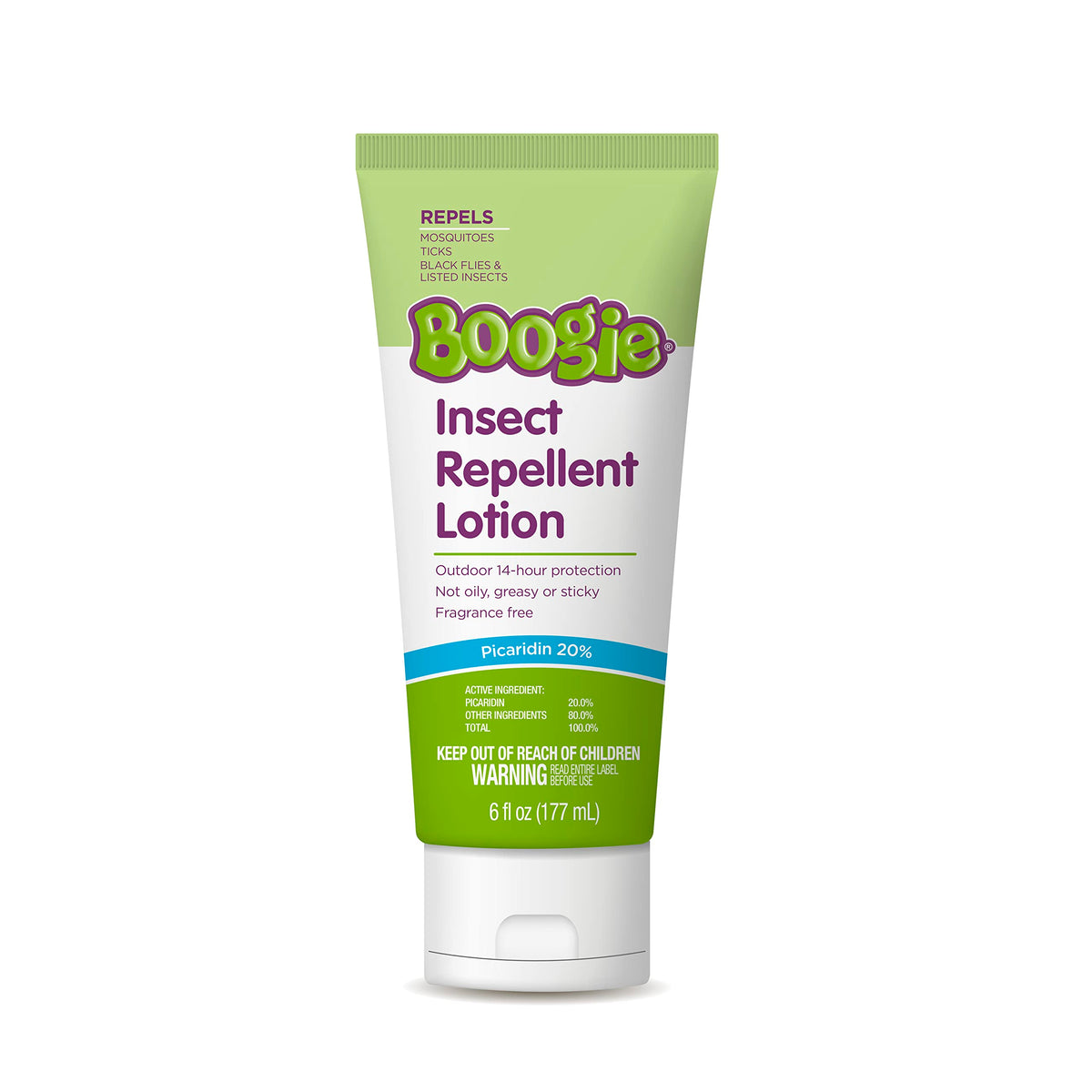 Boogie loción repelente en bote: protección amplia para la familia.