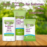 Boogie loción repelente con Picaridin 20% como alternativa al DEET.