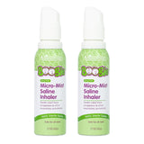 Boogie Micro-Mist Inhalador Salino, recarga de 1,7 onzas lista para usar para congestión suave.